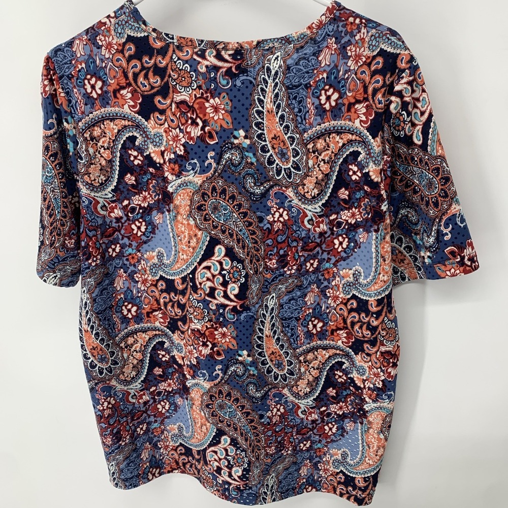 Bon Worth Tops Womens Medium & MP Short Sleeve 3/4 Sequins Pullover Blouse Tops - Picture 5 of 14